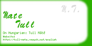 mate tull business card